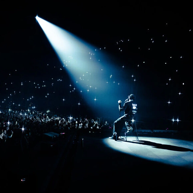 photographie d'un concert de Damso